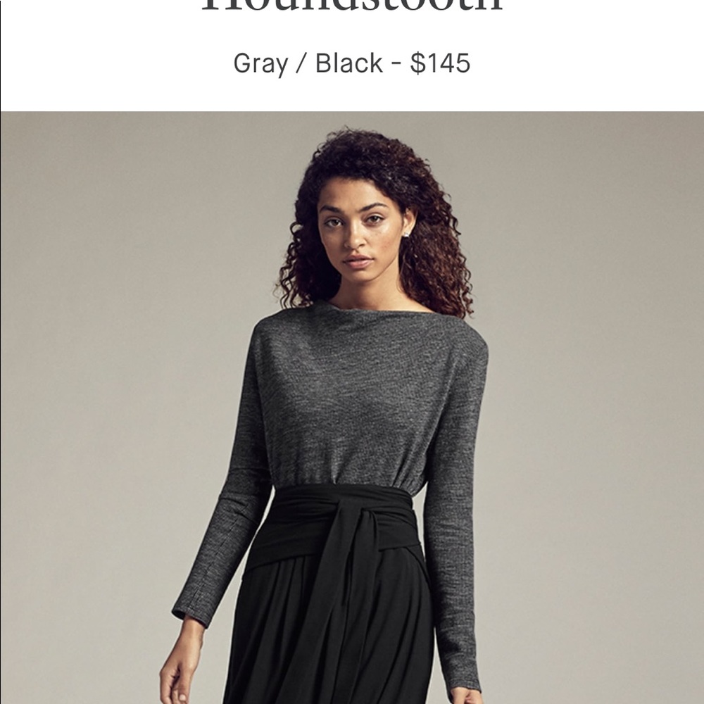 Mm lafleur Winfrey top in mini houndstooth